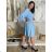 Kurzärmliges Sommer-Freizeitkleid für Damen (S/M/L EINHEITSGRÖSSE) ITALIAN FASHION IMWGB25022