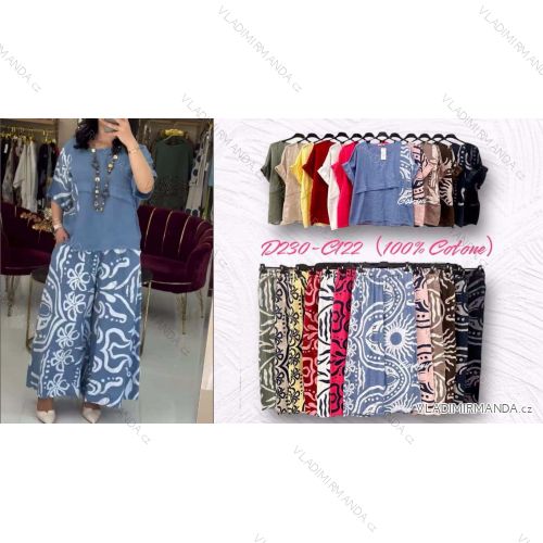 Kurzärmliges Sommer-Freizeitkleid für Damen (S/M/L EINHEITSGRÖSSE) ITALIAN FASHION IMWGB25022
