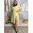 Kurzärmliges Sommer-Freizeitkleid für Damen (S/M/L EINHEITSGRÖSSE) ITALIAN FASHION IMWGB25022 S / M / L žlutá