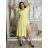 Kurzärmliges Sommer-Freizeitkleid für Damen (S/M/L EINHEITSGRÖSSE) ITALIAN FASHION IMWGB25022 S / M / L žlutá
