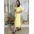 Kurzärmliges Sommer-Freizeitkleid für Damen (S/M/L EINHEITSGRÖSSE) ITALIAN FASHION IMWGB25022 S / M / L žlutá