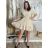 Kurzärmliges Sommer-Freizeitkleid für Damen (S/M/L EINHEITSGRÖSSE) ITALIAN FASHION IMWGB25022 S / M / L beige