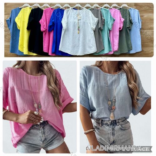 Kleid mit 3/4 Ärmeltasche für Damen (uni sl) ITALIAN Fashion IM3181746