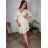 Kurzärmliges Sommer-Freizeitkleid für Damen (S/M/L EINHEITSGRÖSSE) ITALIAN FASHION IMWGB25022