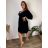 Kurzärmliges Sommer-Freizeitkleid für Damen (S/M/L EINHEITSGRÖSSE) ITALIAN FASHION IMWGB25022