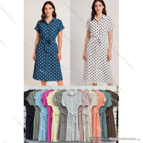 Elegantes Hemd Langarm Damen Kleid (S / M ONE SIZE) ITALIAN FASHION IMWY21734
