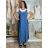 Kleid mit 3/4 Ärmeltasche für Damen (uni sl) ITALIAN Fashion IM3181746 S / M / L blau