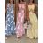 Kurzärmliges Sommer-Freizeitkleid für Damen (S/M/L EINHEITSGRÖSSE) ITALIAN FASHION IMWGB25022
