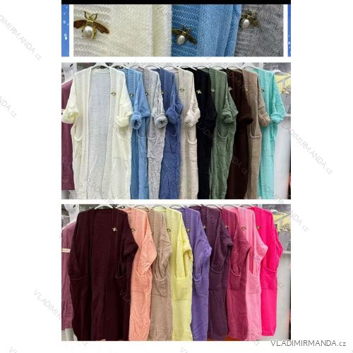 Übergroßer Langarmpullover für Damen (Einheitsgröße S/M) ITALIAN FASHION IMWCA23DH2302