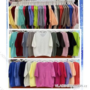 Übergroßer Langarmpullover für Damen (Einheitsgröße S/M) ITALIAN FASHION IMWCA23DH2302