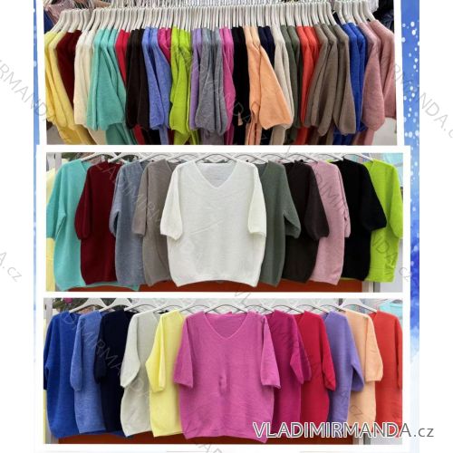 Übergroßer Langarmpullover für Damen (Einheitsgröße S/M) ITALIAN FASHION IMWCA23DH2302