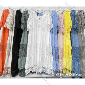 Kurzärmliges Sommer-Freizeitkleid für Damen (S/M/L EINHEITSGRÖSSE) ITALIAN FASHION IMWGB25022