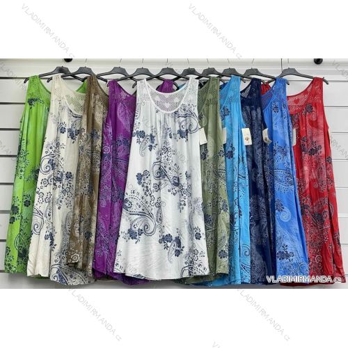 Langärmlige Baumwolltunika für Damen (S/M/L EINHEITSGRÖSSE) ITALIAN FASHION IMWCP25041