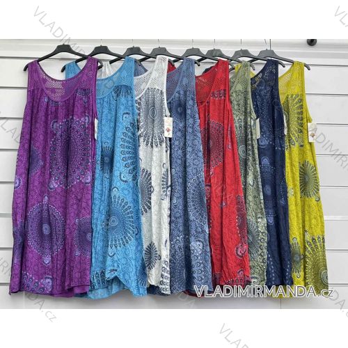 Ärmelloses Sommerkleid für Damen, übergroß (42/44/46 Einheitsgröße) ITALIAN FASHION IMWCL252205