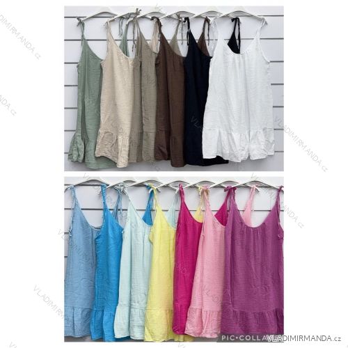 Kurzärmliges Sommer-Freizeitkleid für Damen (S/M/L EINHEITSGRÖSSE) ITALIAN FASHION IMWGB25022