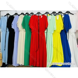 Kurzärmliges Sommer-Freizeitkleid für Damen (S/M/L EINHEITSGRÖSSE) ITALIAN FASHION IMWGB25022