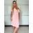 Kurzärmliges Sommerkleid für Damen (Einheitsgröße S/M) ITALIAN FASHION IMM23M20814 S/M hellblau