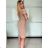 Kurzärmliges Sommerkleid für Damen (Einheitsgröße S/M) ITALIAN FASHION IMM23M20814 S/M hellblau