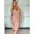 Kurzärmliges Sommerkleid für Damen (Einheitsgröße S/M) ITALIAN FASHION IMM23M20814 S/M hellblau