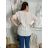 Damen-Tunika in Übergröße mit kurzen Ärmeln (42/58 Einheitsgröße) ITALIAN FASHION IMBM24053  grünes Khaki