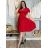 Kurzärmliges Sommerkleid für Damen (Einheitsgröße S/M) ITALIAN FASHION IMM23M20814 S/M hellblau