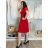 Kurzärmliges Sommerkleid für Damen (Einheitsgröße S/M) ITALIAN FASHION IMM23M20814 S/M hellblau