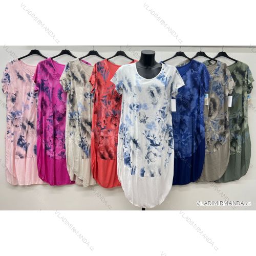 Langes warmes Langarmkleid für Damen in Übergröße (50/52/54 Einheitsgröße) ITALIAN FASHION IM424636