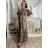 Damen Langarmkleid (S / M ONE SIZE) ITALIAN FASHION IMM211555 M/L/XL braun