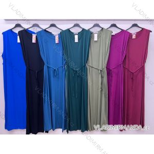 Langes warmes Langarmkleid für Damen in Übergröße (50/52/54 Einheitsgröße) ITALIAN FASHION IM424636