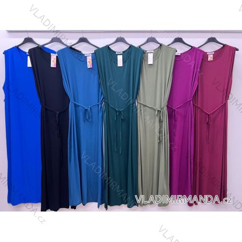 Langes warmes Langarmkleid für Damen in Übergröße (50/52/54 Einheitsgröße) ITALIAN FASHION IM424636