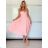 Kurzärmliges Sommer-Freizeitkleid für Damen (S/M/L EINHEITSGRÖSSE) ITALIAN FASHION IMWGB25022