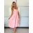 Kurzärmliges Sommer-Freizeitkleid für Damen (S/M/L EINHEITSGRÖSSE) ITALIAN FASHION IMWGB25022