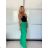 Langes Sommerkleid aus Musselin mit kurzen Ärmeln für Damen (XS/S/M Einheitsgröße) ITALIAN FASHION IMD25022