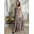 Langes Sommerkleid für Damen mit Trägern (S / M ONE SIZE) ITALIAN FASHION IMWA221623