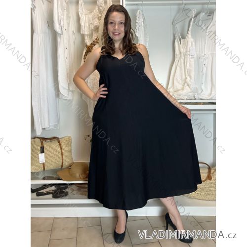 Damen-Sommerkleid mit kurzen Ärmeln (44/46/48 Einheitsgröße) ITALIAN FASHION IM424287