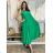 Damen-Sommerkleid mit kurzen Ärmeln (44/46/48 Einheitsgröße) ITALIAN FASHION IM424287 S / M / L grünes Khaki