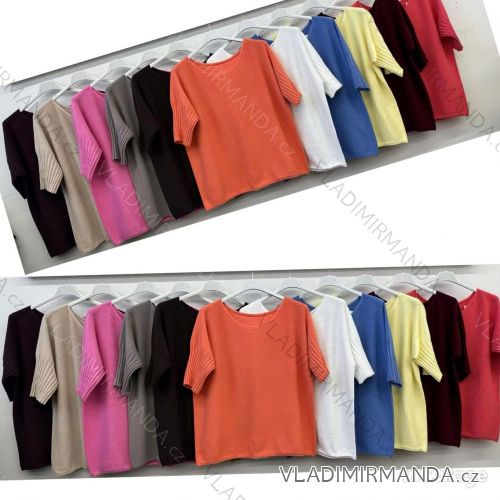 Langärmlige Tunika für Damen (S/M/L EINHEITSGRÖSSE) ITALIAN FASHION IMWCP25NEAPOL