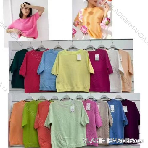 Langärmlige Tunika für Damen (S/M/L EINHEITSGRÖSSE) ITALIAN FASHION IMWCP25NEAPOL