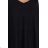 597-1 LIVIA Elegantes Trapezkleid mit Schmetterlingsärmeln - schwarz mit Glitzer