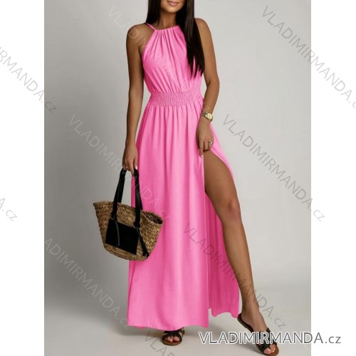 Kurzärmliges Sommer-Freizeitkleid für Damen (S/M/L EINHEITSGRÖSSE) ITALIAN FASHION IMWGB25022 růžová světlá XS/S/M