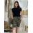Shorts Shorts Kunstleder Frauen (uni s-l) ITALIAN FASHION IM920107 S / M beige
