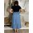 Kleid ala Rock Sommer Frauen (uni s / l) ITALIAN FASHION IM720102