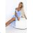 564-9 CALLIE Off-Shoulder Midikleid mit tiefem Ausschnitt - hellblau