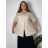 Damen Langarm Hoodie Kleid (S / M ONE SIZE) ITALIAN FASHION IMWA216095