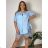 Damen Langarm Hoodie Kleid (S / M ONE SIZE) ITALIAN FASHION IMWA216095