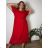 Elegantes Chiffonkleid Kurzarm Damen Übergröße (46/48/50 Einheitsgröße) ITALIAN FASHION IM425035 46/48 schwarz