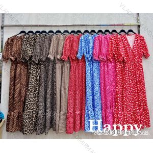 Kurzärmliges Sommer-Freizeitkleid für Damen (S/M/L EINHEITSGRÖSSE) ITALIAN FASHION IMWGB25022