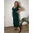Sommerkleid oval Kurzarm Damen Übergröße (50/52/54 Einheitsgröße) ITALIAN FASHION IM425011  schwarz