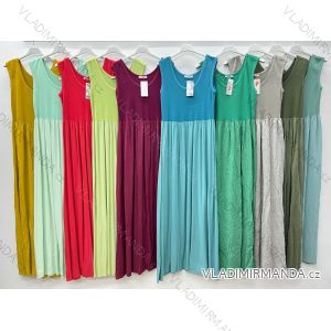 Sommerkleid oval Kurzarm Damen Übergröße (50/52/54 Einheitsgröße) ITALIAN FASHION IM425011