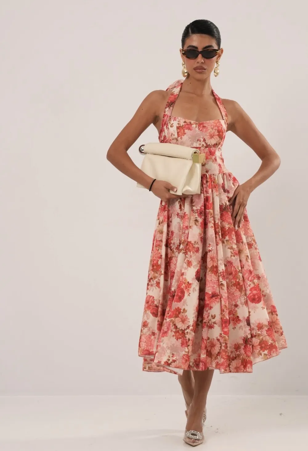 Damen-Sommerkleid mit kurzen Ärmeln (S/M EINHEITSGRÖSSE) ITALIAN FASHION IMPBB23F10868B